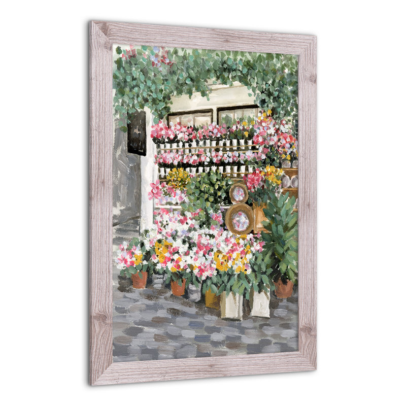 «Paris Flowers», reproduction encadrée, H 30 po x l 20 po x P 0,75 po