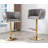 Swivel Adjustable Height Bar Stool Modern Velvet Barstool with Barrel Back Kitchen Island Counter Bar Chair with Golden Base-174205732-174205728