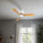 52 Inch Ceiling Fan no light with Remote Control, Low Profile Flush Mount Ceiling Fan without Light,Noiseless Reversible DC Motor with Timer-117542386-117542388-117542389