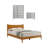 Sandara Modern Solid Wood Fully Assemble 3 Piece Bedroom Set-236094087-236094086