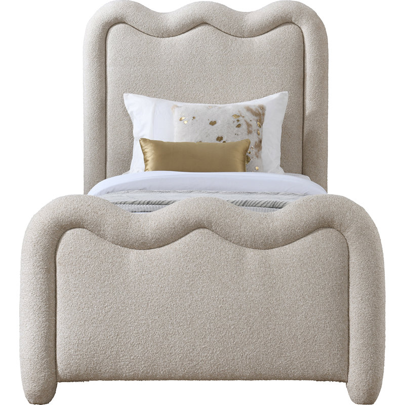 Gavin Chenille Fabric, Twin, Beige Chenille Fabric