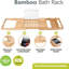 Brunk Bathroom Accessory Tray Expandable Natural Bamboo Bathtub Caddy Bridge Fits Most Bath Size