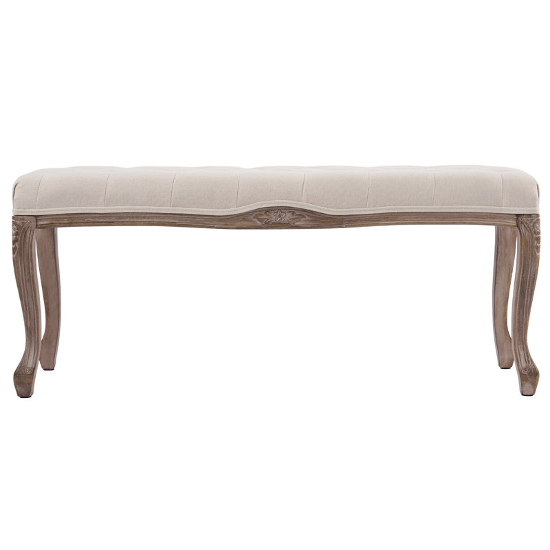 Eryc Linen Blend Upholstered Bench