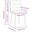 Ensemble de 2 chaises de salle à manger Vidaxl gris foncé
