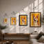 Cheerful Corgi Modern - Framed Print-1791652481-1791652493