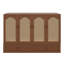 Lit escamotable, lit armoire en bois avec centrale électrique et panneau de décoration en rotin-294942960