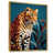 Toile avec cadre flottant or