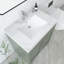 Ensemble de meuble-lavabo autoportant 30 po Aurilla en vert forêt avec plateau en quartz de Carrare blanc Aurilla-1377592122-1605858375