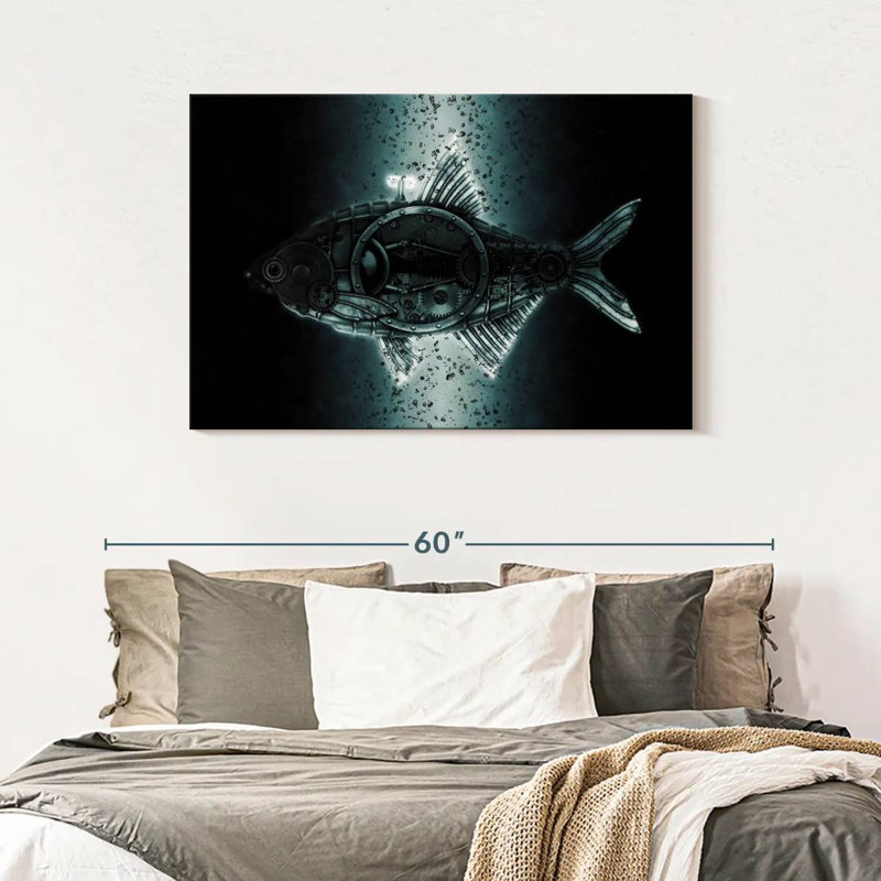 Kelan Steampunk Bream, 30" H x 45" W