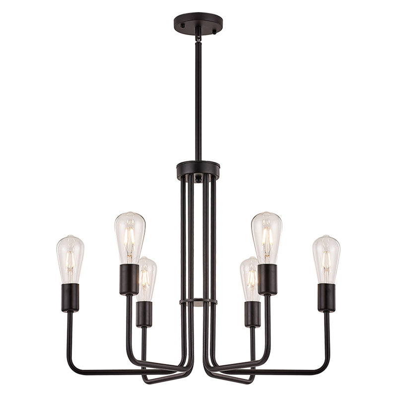 Lustre empire 6 lumières de style bougie Deajah