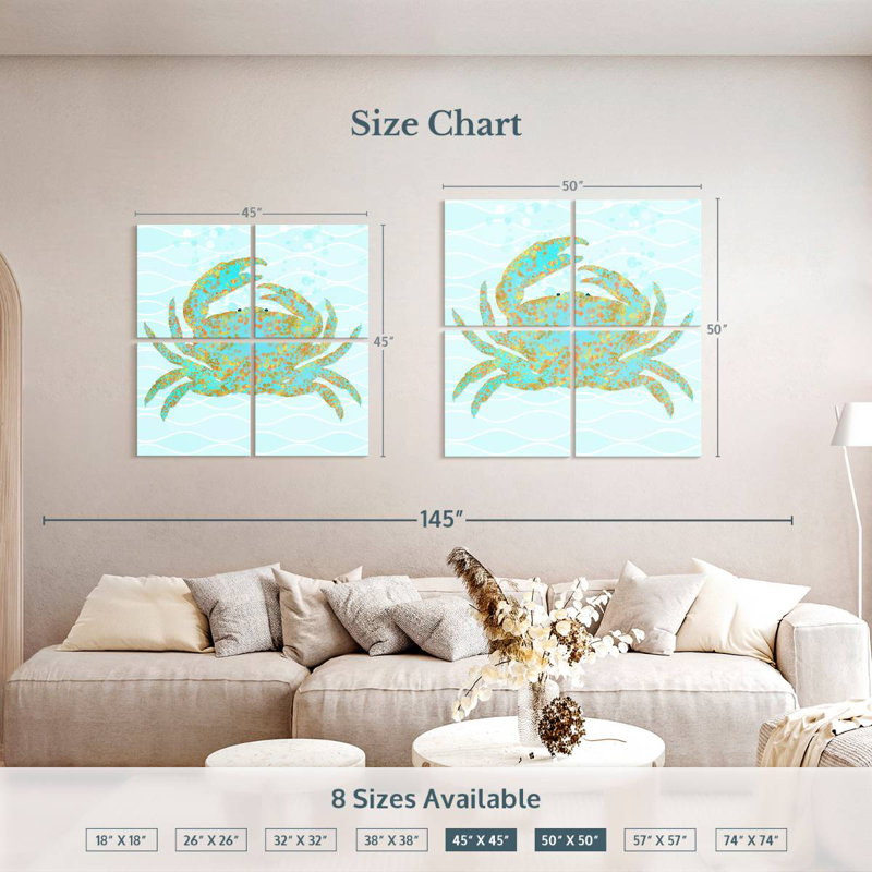 Brampt Kramer Crab, 45" H x 45" W