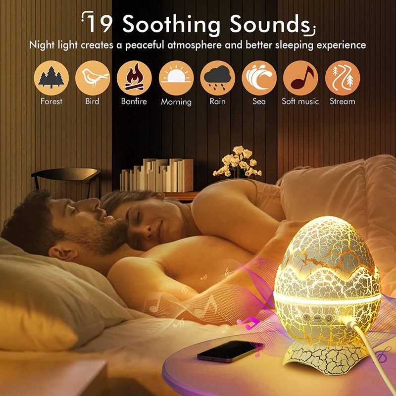 Nebulae Light Dinosaur Egg Star Projector with White Noise