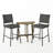 Forbus 2 - Person Acacia Wicker Patio Dining Set