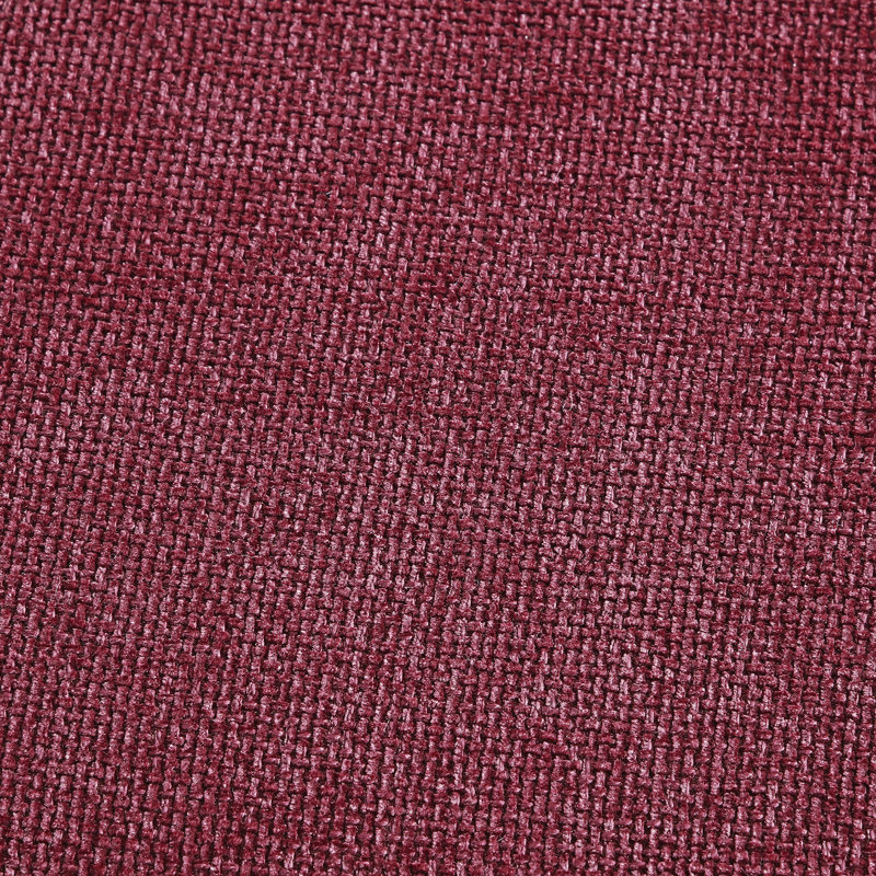 Fauteuil demi-tonneau surdimensionné simple avec repose-pieds, Bourgogne