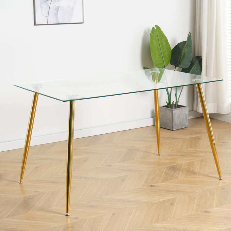 Plateau de table de salle à manger en verre trempé 51 po Modern