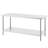 Stainless Steel Prep Table, 30 x 72 x 34 Inch, 920 lbs Load Capacity, Heavy-Duty Metal Worktable with 3 Adjustable Height Levels, Commercial Workstation for Kitchen Garage Restaurant Backyard