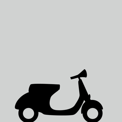 Décalcomanie murale scooter du moteur Monico