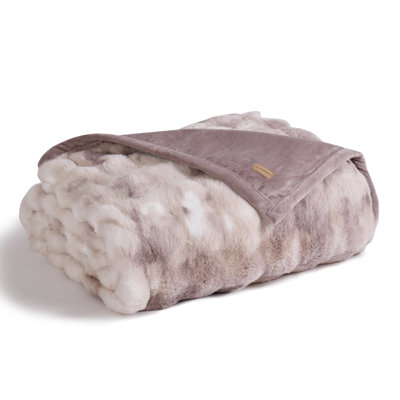 Faux Fur Weighted Throw Blanket