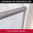 55" - 59'' W x 72'' H Double Sliding Door Semi-Frameless Shower Door With Two Towel Bars-101020291-110981884