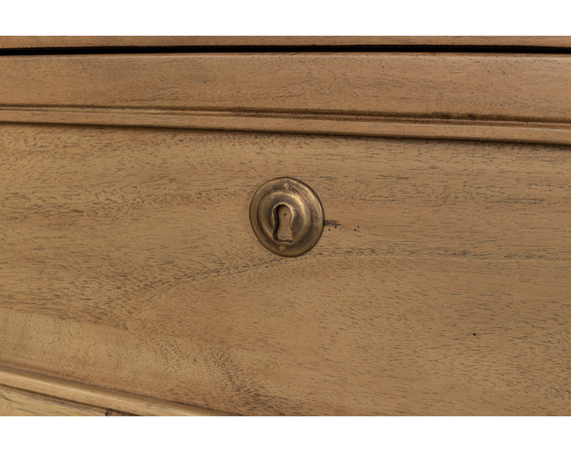 Chamberlain Solid Wood Storage Cabinet, Driftwood