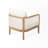 Prieto Outdoor Acacia Wood Club Chair With Cushions