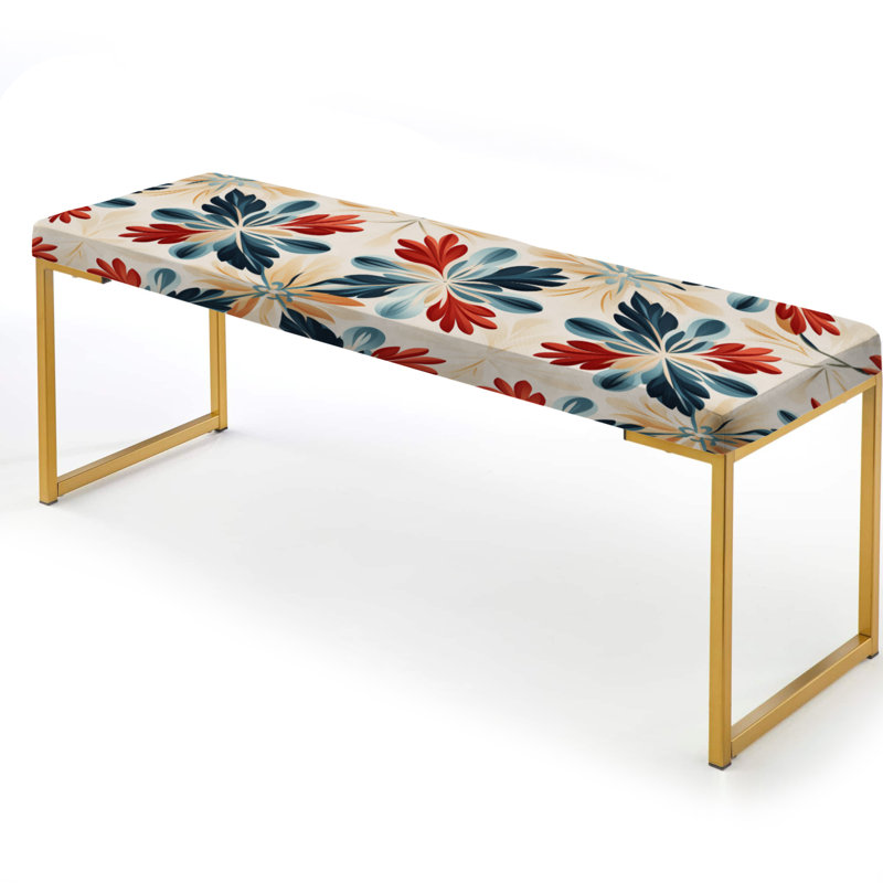 Choquette - Banc rembourré éclectique doré