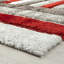 Tapis rouge à motif géométrique Lantanas-1949997139