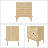 19.7“w Solid Wood Drawers Nightstand-107078682