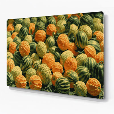 «Fruit Snap Melon», art mural en métal