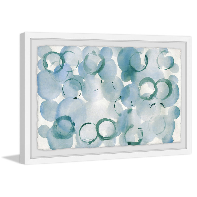 « saphir bubbles », impression encadrée, H 8 po x l 12 po x P 1,5 po
