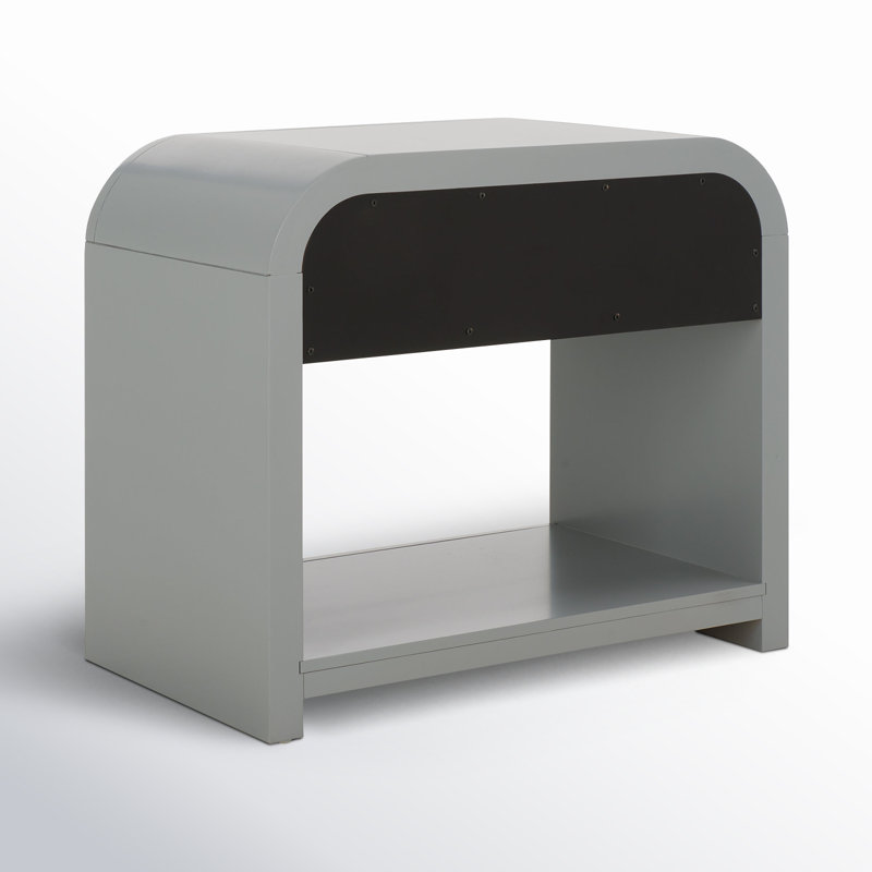 Liabella 1 - Drawer Nightstand, Light Gray