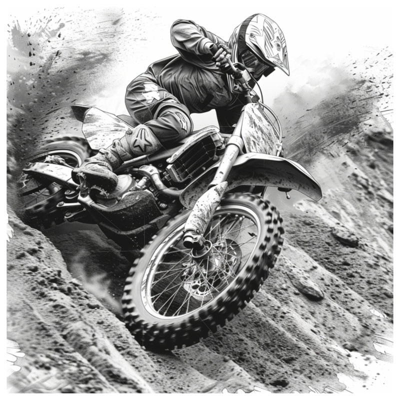 Housse de couette Motocross Bedding, Grand lit
