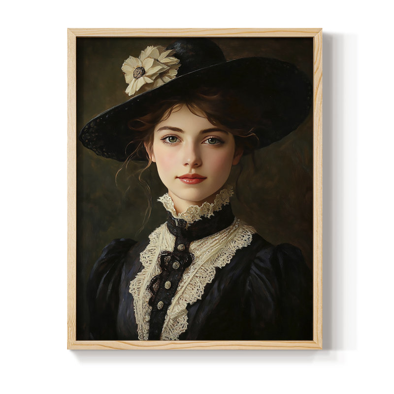 Reproduction encadrée WOMEN Series CCXVII - bois massif, Naturel, H 30 po x l 24 po