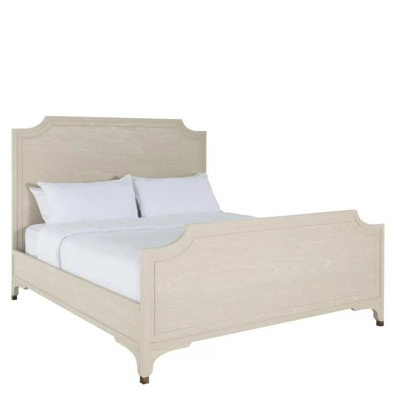 Alexandra Bed - Dark, Cerused White/Stained Gold, King