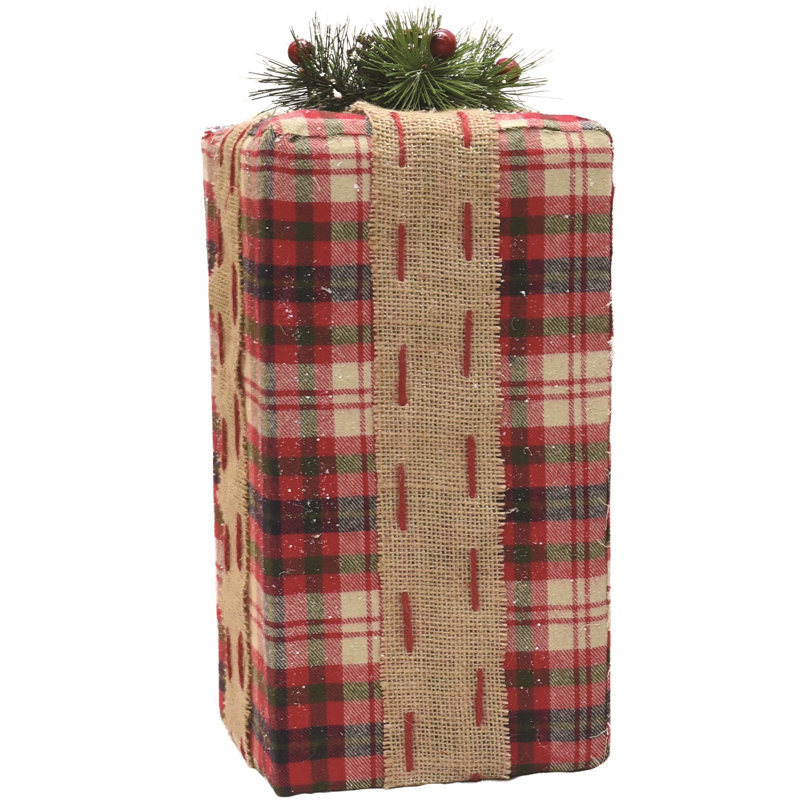 Coffret cadeau de Noël, H 14,5 po x l 6,25 po x P 6,25 po