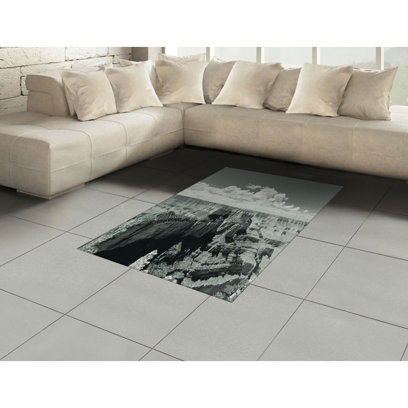 Tapis zone grise canyon, Rectangle— 4 pi x 5 pi 8 po