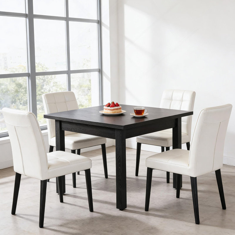 Mid-Sized Kitchen Table,Square Dining Table,Aesthetic Table