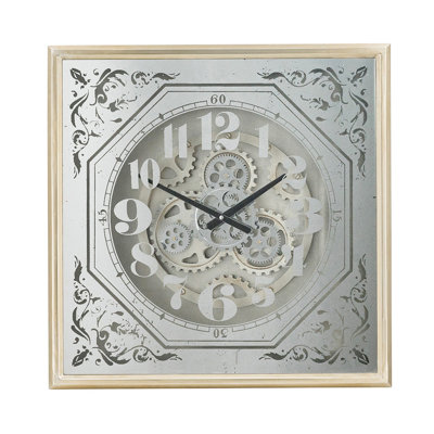 Horloge murale en bois manufacturé
