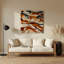 Chats Javanais, art mural en métal beige-1831001705