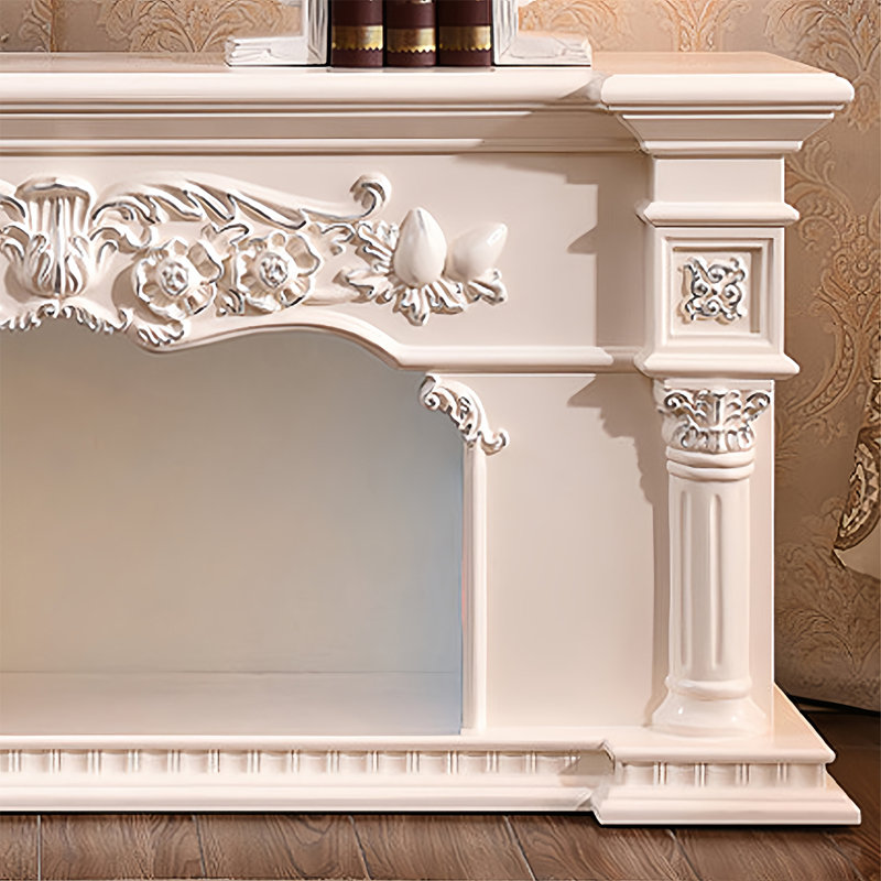 American Pastoral Fireplace, Blanc