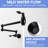 Pot Filler, Wall Mount Commercial Kitchen Folding Faucet, Brass Material, Nickel Finish, Stretchable Swing Arms, Contemporary Look, 360 Rotation, Safe And , Dual Handles, Spare Part Black Design,-776396457