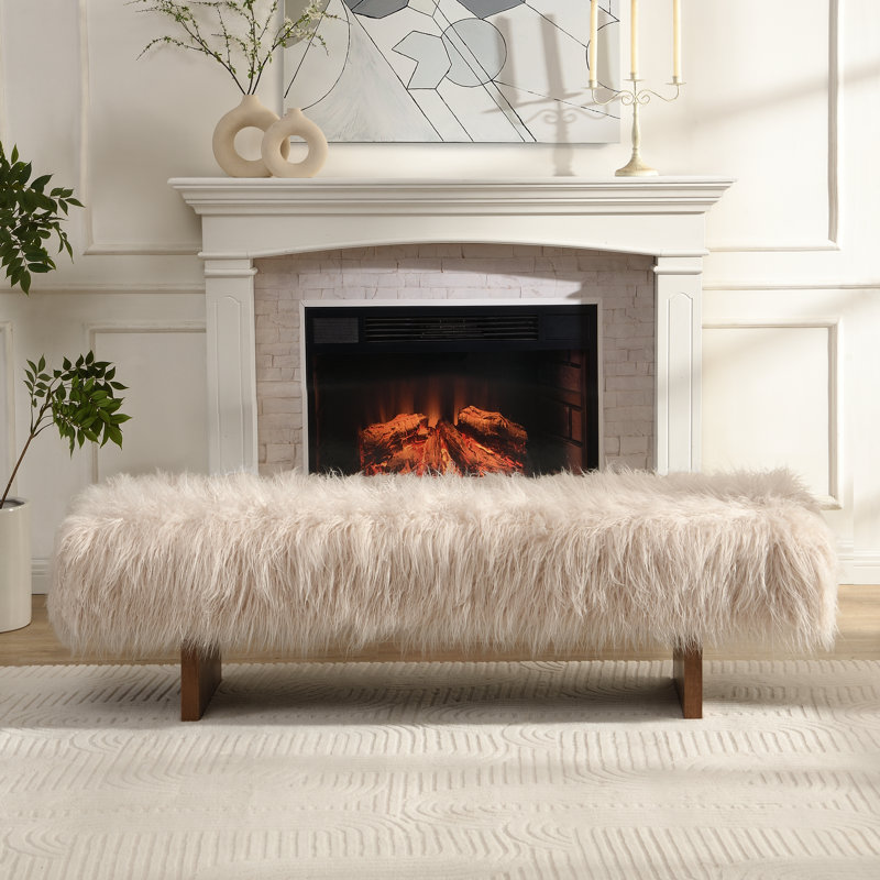 Banc en simili laine Soram