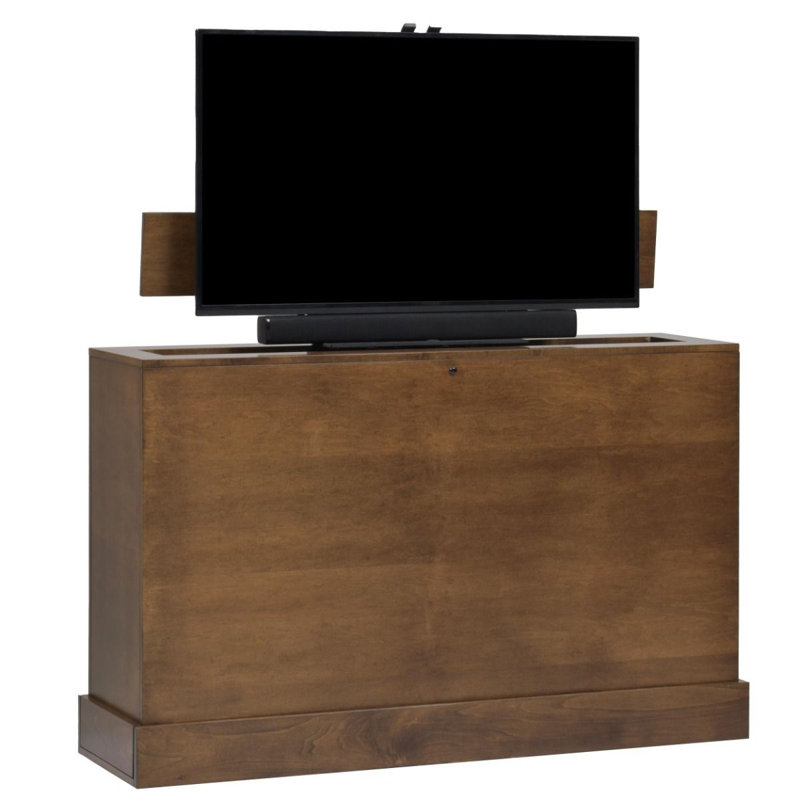 Azura Solid Wood TV Stand for TVs up to 65", 41.13"H x 65.75"L x 18"W, Chestnut