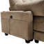 Coussin pratique en velours côtelé avec rembourrage en mousse et housse de chaise longue relaxante