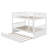 Full Over Full Rubber Wood Bunk Bed With Trundle