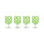 Blue Check Acrylic Water Goblets-1348262479
