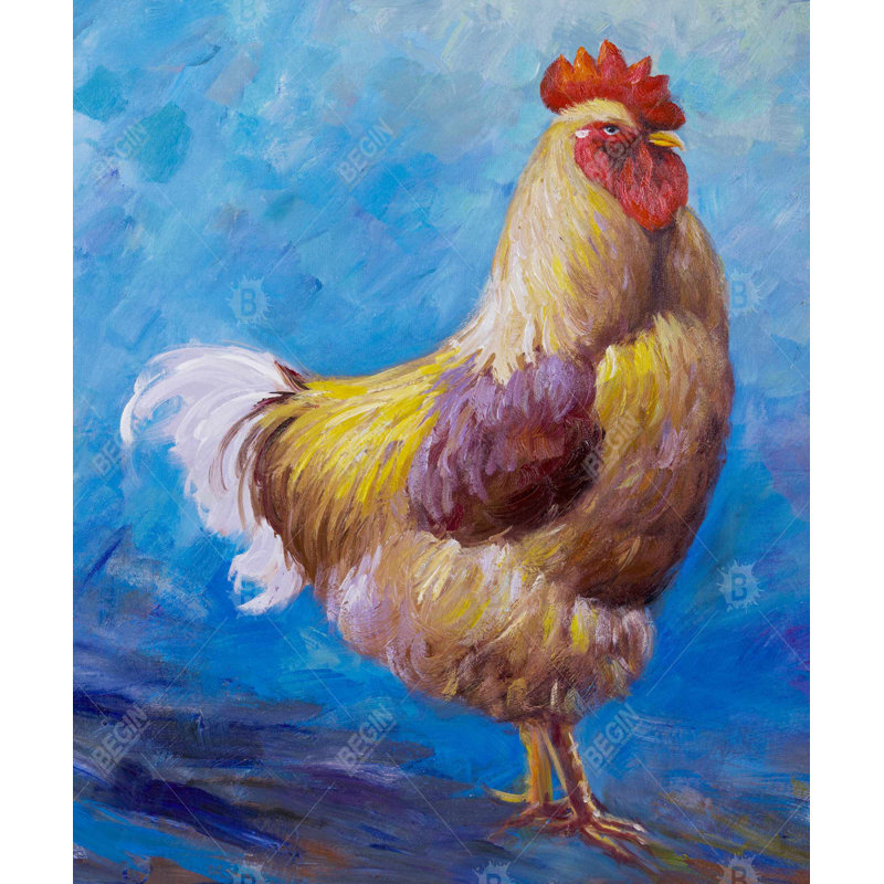 Beautiful Rooster Blue Animals Duvet Cover | Home Decor