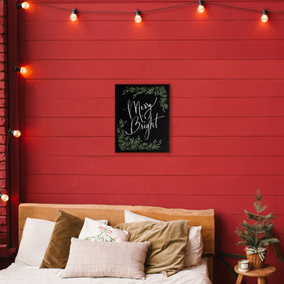 Minimal Merry & Bright with Botanicals Canvas, design by Dogwood Portfolio