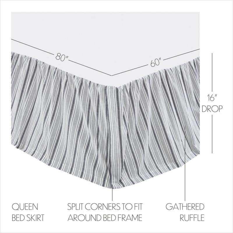 Sawyer Mill Tailored Bed Skirt, Queen