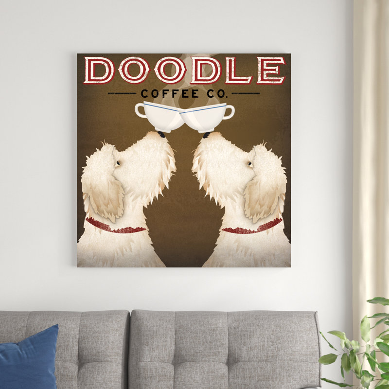 Doodle Coffee Double V, H 36 po x l 36 po